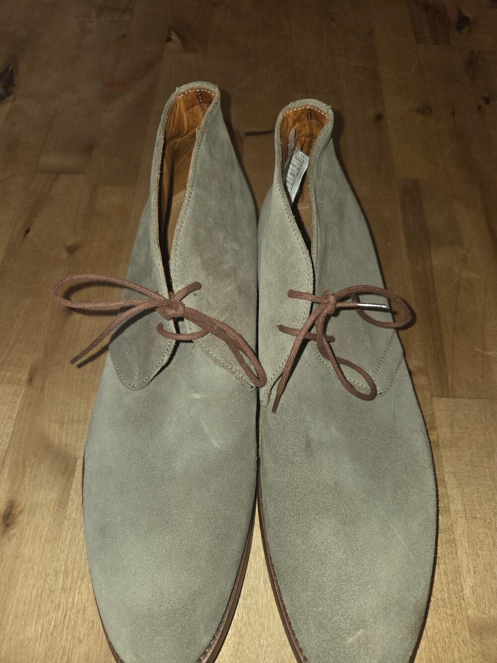 Antonio Maurizi Sand Suede Lace Up Loafers Mens 42 EU/9 US Art 100 Made In Italy